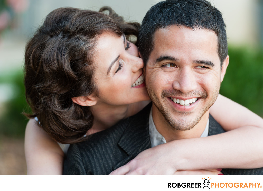 Playful Engaged Couple