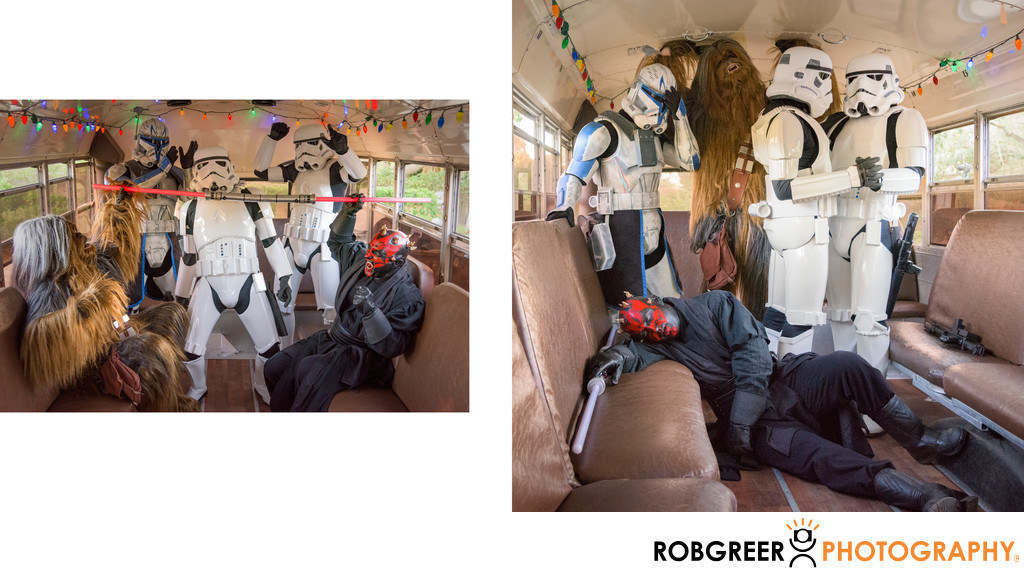 501st Legion Post Wedding Relaxation in Party Bus