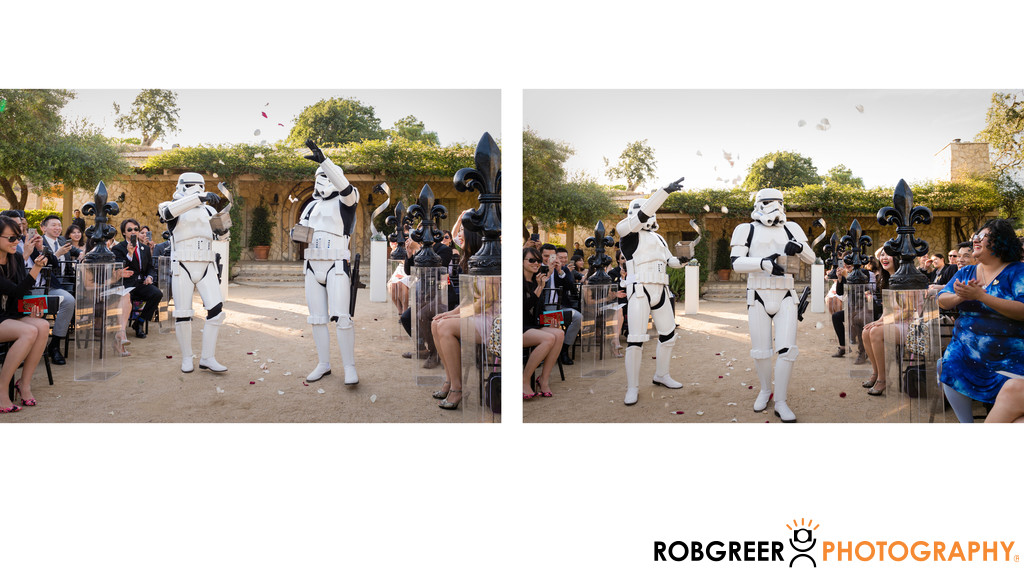 Star Wars Wedding with Stormtrooper Flower Girls