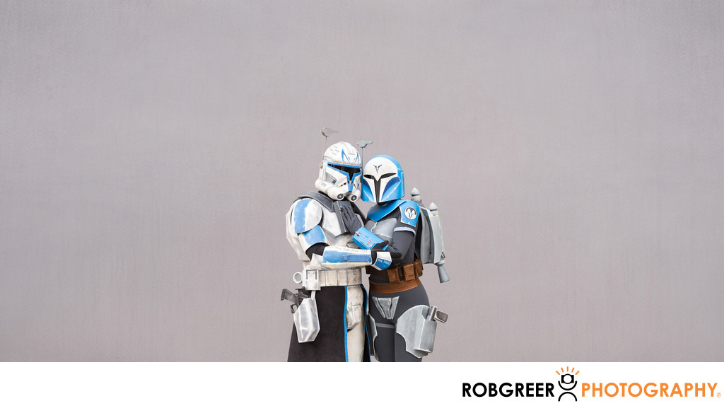 Captain Rex and Bo-Katan Loving Embrace