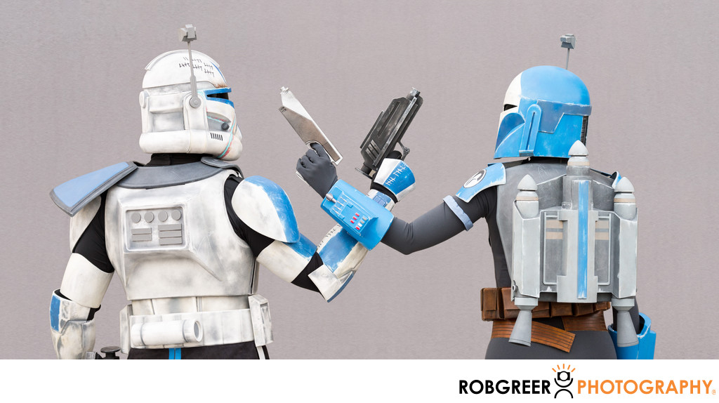 Captain Rex and Bo-Katan Cross Blasters