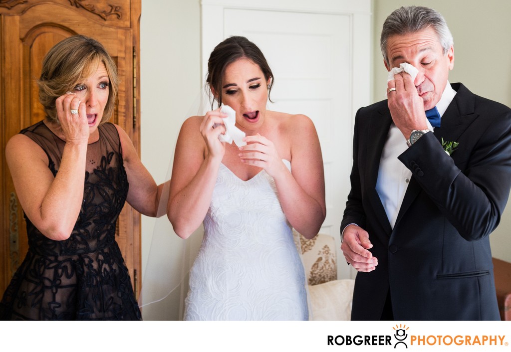 Bride's Parents Cry: Father's First Look