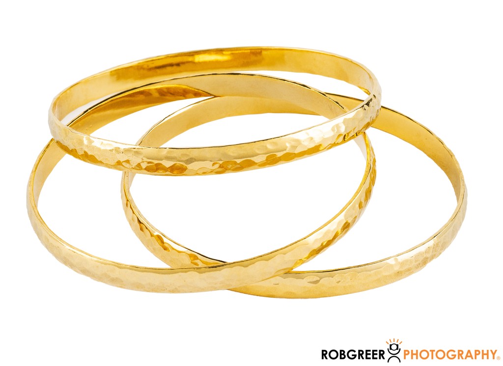 Jewelry Photography: Gold Bracelets