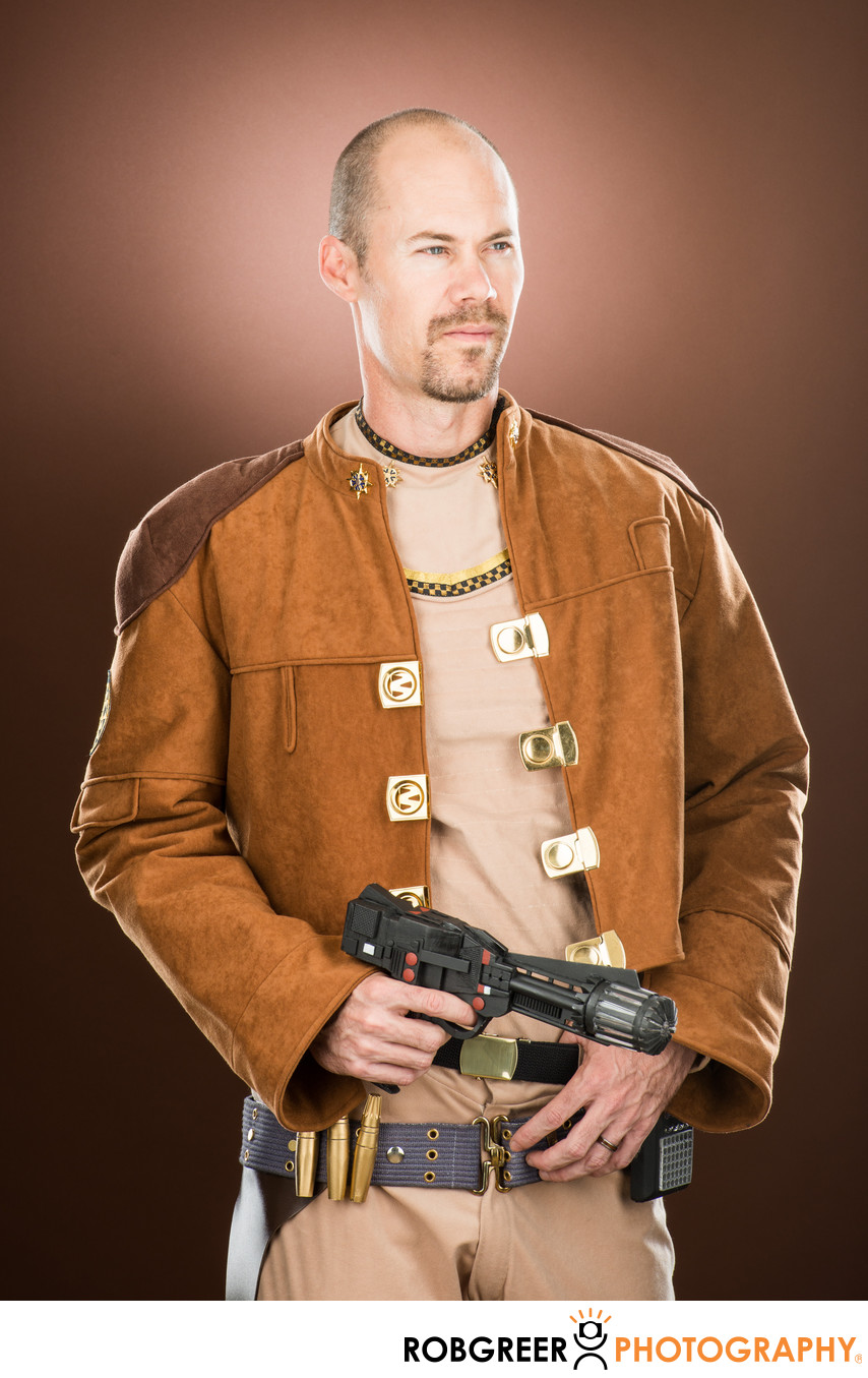 Eric Olds, Colonial Warrior with Blaster