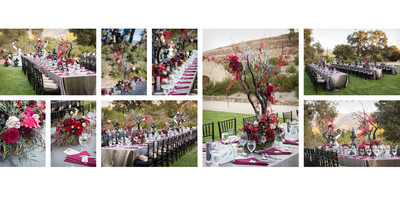 Reception Details at Sunstone Winery Wedding