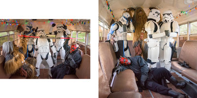501st Legion Post Wedding Relaxation in Party Bus