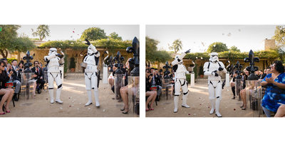 Star Wars Wedding with Stormtrooper Flower Girls