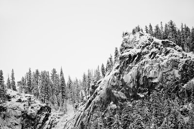 Oblique View of Sentinel Falls Origin in Winter