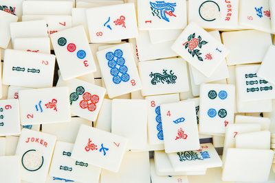 Asian Tile Game Pieces
