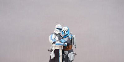 Captain Rex and Bo-Katan Loving Embrace