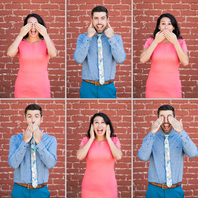 Polyptych Engagement Portraits