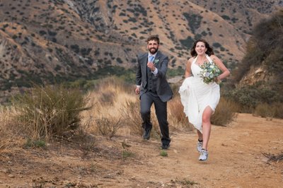 Bride & Groom Trail Running