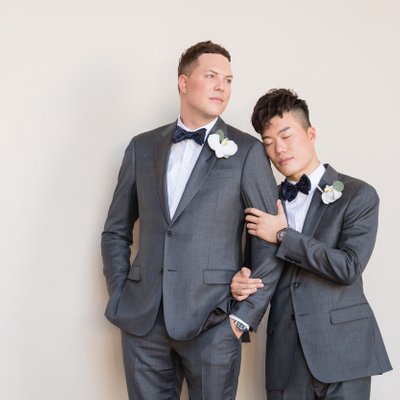 Gay Couple's Portrait: Love Wins