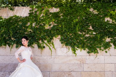 Bridal Portrait: Park Ivy Wall