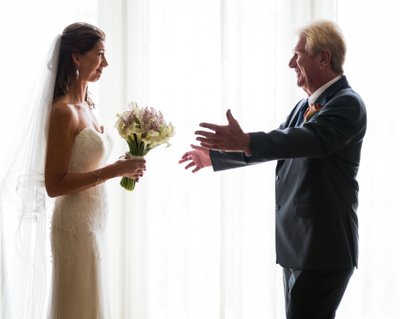 Father's First Look: Emotional Bride