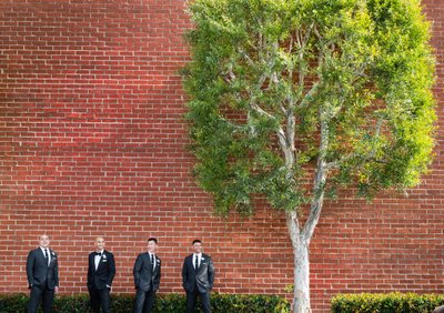 Groomsmen Portrait: Outdoor Urban Landscape