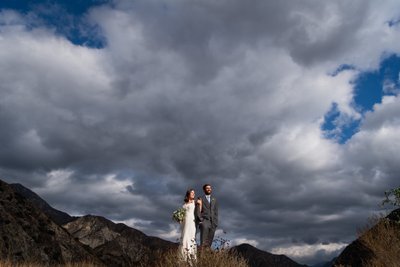 Mountaintop Bride & Groom Portrait