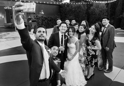 Wedding Reception Group Selfie