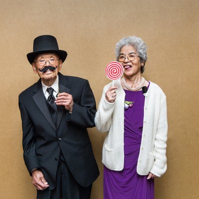 Quirky Groom's Grandparents