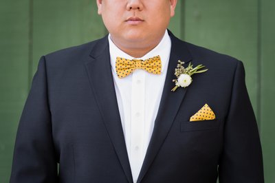 Groom's Details: Boutonniere & Bow Tie
