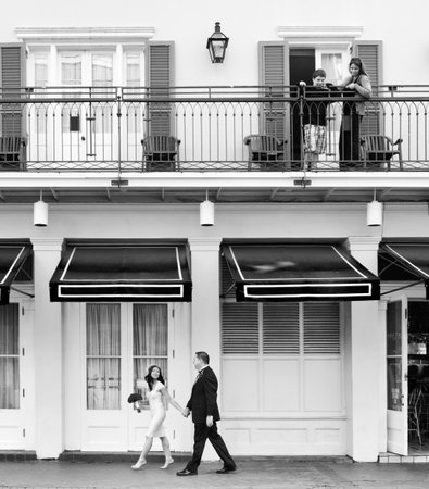 Outdoor Wedding Portraits: Upstairs Observers