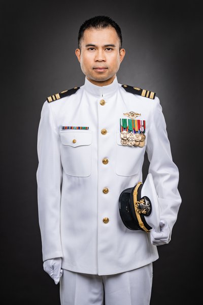 Naval Service Dress White Headshot